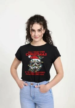 Henry Tiger Damen STAR WARS CHRISTMAS TROOPER - T-Shirt Print - Black -Günstiges Henry Tiger Geschäft c70ff383bf854919a04ebebe21c32147