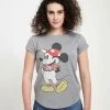 Henry Tiger DISNEY CLASSICS MICKEY CLASSIC - BASEBALL SEASON MICKEY - T-Shirt Print - Melange Grey | Damen