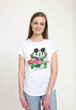 Henry Tiger DISNEY CLASSICS MICKEY CLASSIC - VINTAGE HOLIDAY MICKEY - T-Shirt Print - White | Damen -Günstiges Henry Tiger Geschäft c7a774e1557c4ef29b7d320cab5ec2df