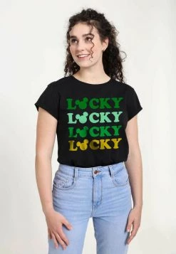 Henry Tiger Damen DISNEY CLASSICS LUCKY EARS - T-Shirt Print - Black -Günstiges Henry Tiger Geschäft c7e5b4fc37874f00b03f230666f077fc