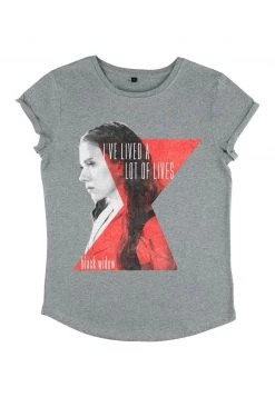 Henry Tiger MARVEL BLACK WIDOW - LIVES OF WIDOW - T-Shirt Print - Melange Grey | Damen -Günstiges Henry Tiger Geschäft c831c53cc825428dad91570934f8fcea