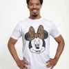 Henry Tiger Unisex DISNEY CLASSICS MICKEY CLASSIC - MODERN MINNIE FACE LEOPARD - T-Shirt Print - White