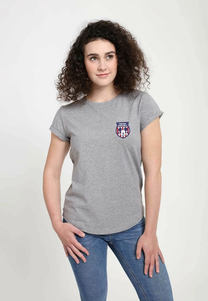 Henry Tiger DISNEY CLASSICS USA BADGE - T-Shirt Print - Melange Grey | Damen 3 Henry Tiger DISNEY CLASSICS USA BADGE - T-Shirt Print - Melange Grey | Damen – Bild 3