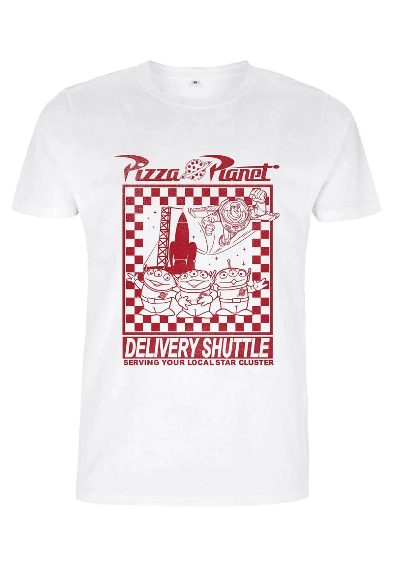 Henry Tiger PIXAR TOY STORY 1-3 - PIZZA PLANET DELIVERY - T-Shirt Print - White | Unisex 5 Henry Tiger PIXAR TOY STORY 1-3 - PIZZA PLANET DELIVERY - T-Shirt Print - White | Unisex – Bild 5