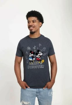 Henry Tiger DISNEY CLASSICS MICKEY CLASSIC - DISCOVER - T-Shirt Print - Mottled Black | Unisex