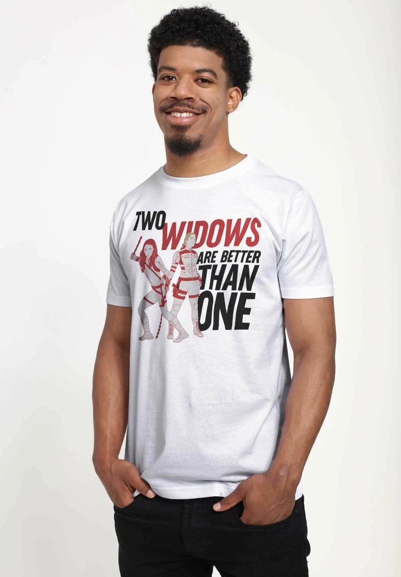 Henry Tiger Unisex MARVEL BLACK WIDOW - TWO WIDOWS - T-Shirt Print - White 4 Henry Tiger Unisex MARVEL BLACK WIDOW - TWO WIDOWS - T-Shirt Print - White – Bild 4