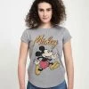 Henry Tiger Damen DISNEY CLASSICS MICKEY CLASSIC - VINTAGE MICKEY - T-Shirt Print - Melange Grey