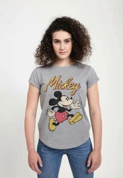 Henry Tiger Damen DISNEY CLASSICS MICKEY CLASSIC - VINTAGE MICKEY - T-Shirt Print - Melange Grey