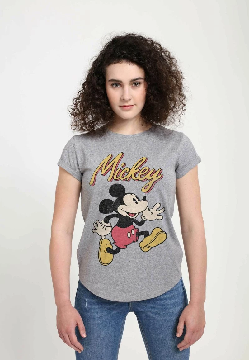 Henry Tiger Damen DISNEY CLASSICS MICKEY CLASSIC - VINTAGE MICKEY - T-Shirt Print - Melange Grey 1 Henry Tiger Damen DISNEY CLASSICS MICKEY CLASSIC - VINTAGE MICKEY - T-Shirt Print - Melange Grey