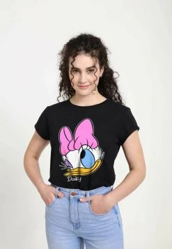 Henry Tiger Damen DISNEY CLASSICS MICKEY CLASSIC - DAISY BIG FACE - T-Shirt Print - Black -Günstiges Henry Tiger Geschäft ca40be08a8f54452b947d9e636e887b5