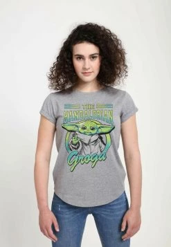 Henry Tiger Damen STAR WARS GROGU COLLEGIATE - T-Shirt Print - Melange Grey -Günstiges Henry Tiger Geschäft ca69013280de450a802155f63b41f5ac