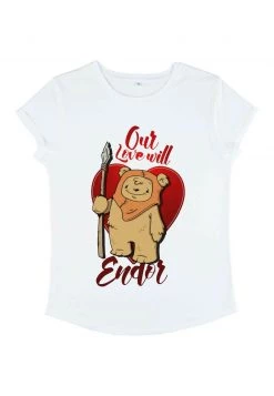 Henry Tiger Damen STAR WARS LOVE WILL ENDOR - T-Shirt Print - White -Günstiges Henry Tiger Geschäft ca7731208d77427dacc552e056fae164