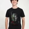 Henry Tiger Unisex STAR WARS: THE MANDALORIAN - MANDOMON EPI REELZ - T-Shirt Print - Black