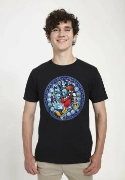 Henry Tiger DISNEY UNISEX STAINED GLASS SORA - T-Shirt Print - Black