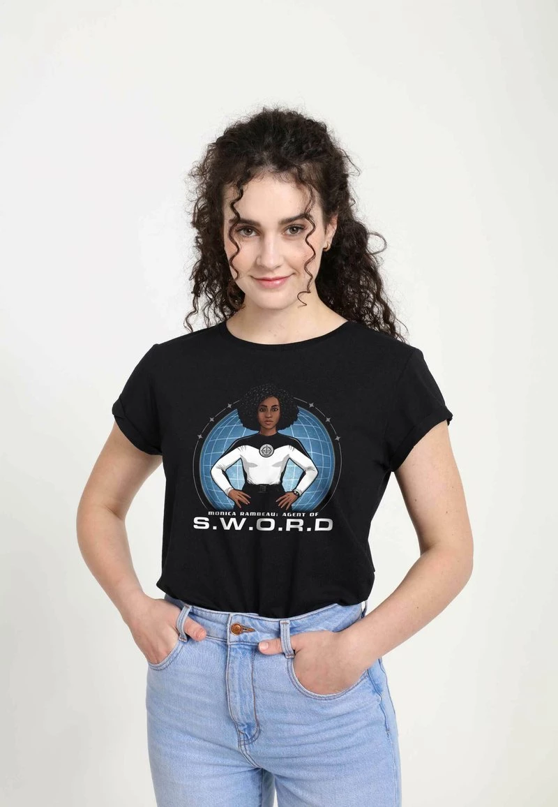 Henry Tiger Damen MARVEL SWORD MONICA RAMBEAU HERO - T-Shirt Print - Black 3 Henry Tiger Damen MARVEL SWORD MONICA RAMBEAU HERO - T-Shirt Print - Black – Bild 3