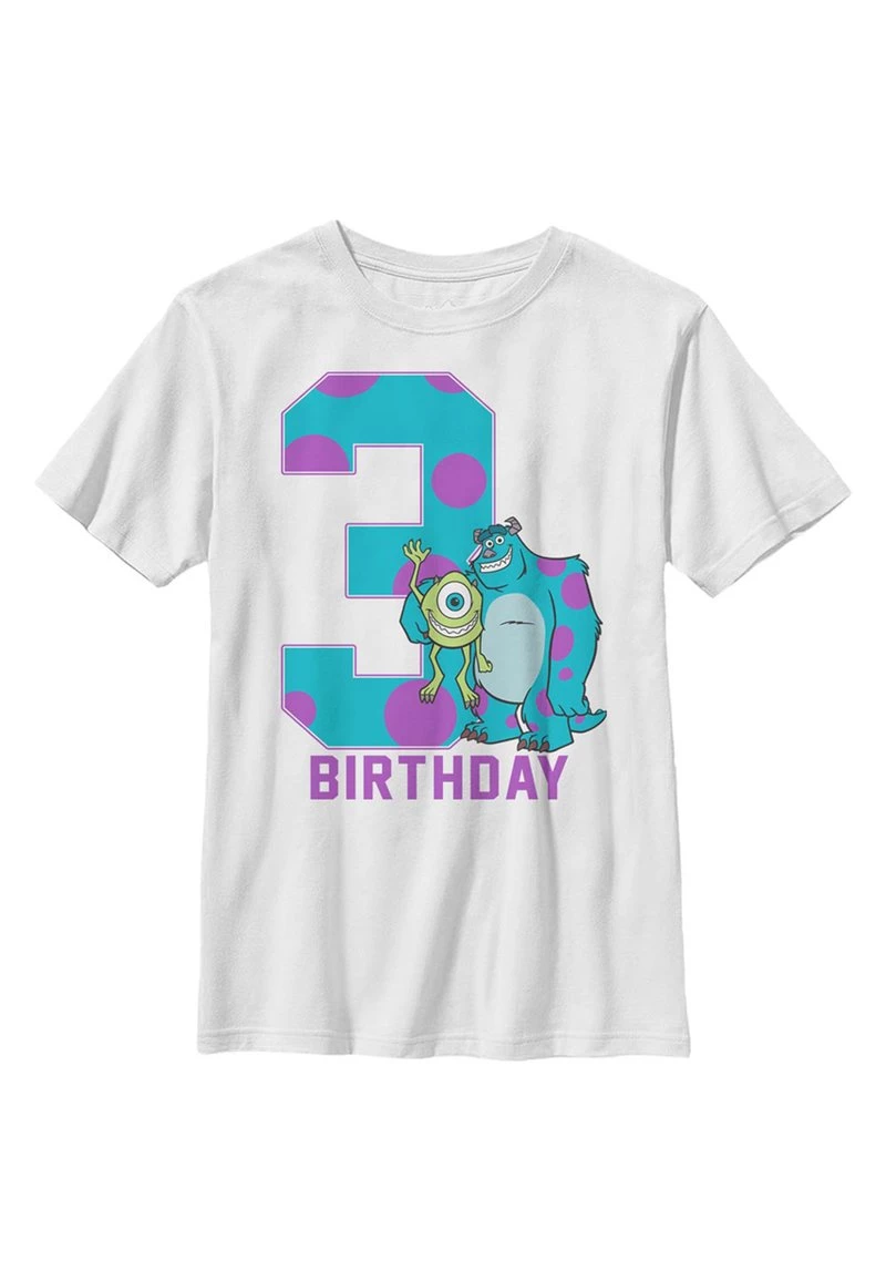 Henry Tiger Unisex PIXAR BIRTHDAY MONSTER - T-Shirt Print - White 1 Henry Tiger Unisex PIXAR BIRTHDAY MONSTER - T-Shirt Print - White