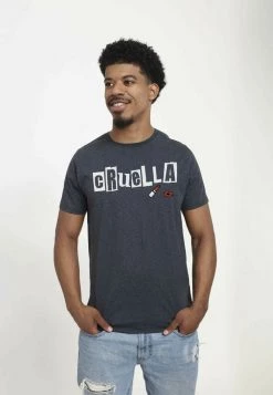 Henry Tiger DISNEY CLASSICS UNISEX CRUELLA - T-Shirt Print - Melange Black -Günstiges Henry Tiger Geschäft ccad6c8477624ee491d040b102b93fb4