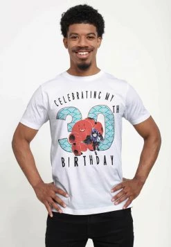 Henry Tiger Unisex DISNEY BIG HERO 6 MOVIE - BAYMAX 30 YEARS - T-Shirt Print - White