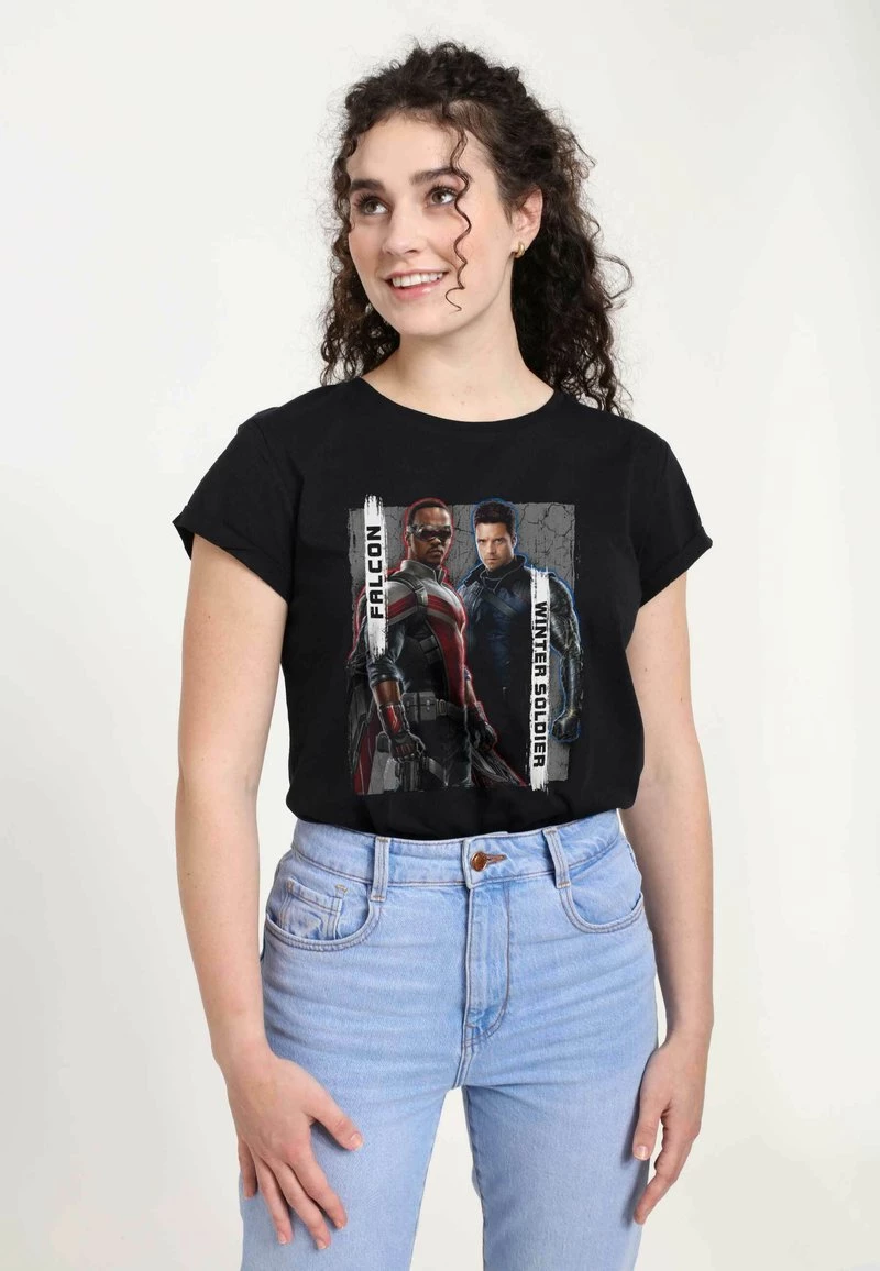 Henry Tiger Damen MARVEL THEFALCON AND THE WINTER SOLDIER NEW TEAM - T-Shirt Print - Black 4 Henry Tiger Damen MARVEL THEFALCON AND THE WINTER SOLDIER NEW TEAM - T-Shirt Print - Black – Bild 4