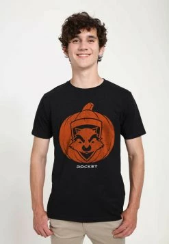 Henry Tiger MARVEL AVENGERS ROCKET PUMPKIN UNISEX - T-Shirt Print - Black