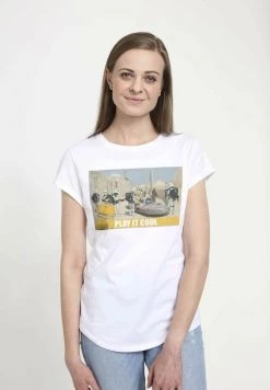 Henry Tiger Damen STAR WARS PLAY IT COOL - T-Shirt Print - White