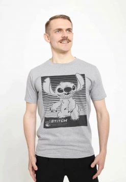 Henry Tiger DISNEY CLASSICS UNISEX STITCH LINER - T-Shirt Print - Melange Grey