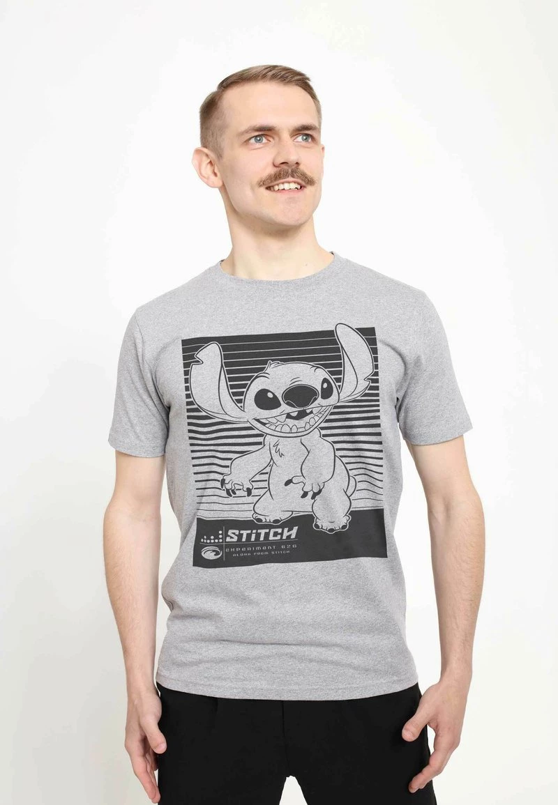 Henry Tiger DISNEY CLASSICS UNISEX STITCH LINER - T-Shirt Print - Melange Grey 1 Henry Tiger DISNEY CLASSICS UNISEX STITCH LINER - T-Shirt Print - Melange Grey