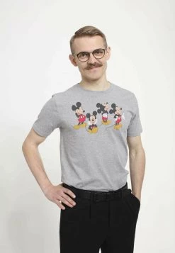 Henry Tiger DISNEY CLASSICS UNISEX MICKEY LINE - T-Shirt Print - Melange Grey -Günstiges Henry Tiger Geschäft ce4c1e8ee033437a8354a4fb0bf948cc