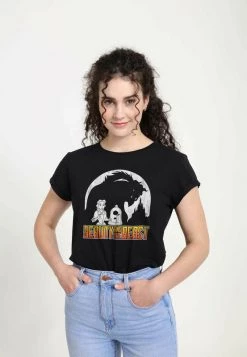 Henry Tiger Damen DISNEY WOMEN'S DARK BEAST - T-Shirt Print - Black -Günstiges Henry Tiger Geschäft ce706345df1741aebd2866797badb33c