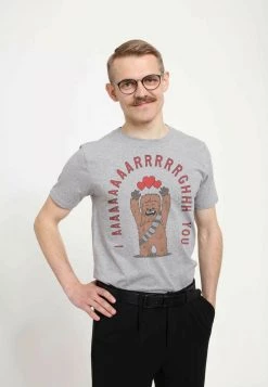 Henry Tiger STAR WARS UNISEX CHEWIE ARRGGHS YOU - T-Shirt Print - Melange Grey -Günstiges Henry Tiger Geschäft ce79482b4bdf4375ae63553c3001bc62