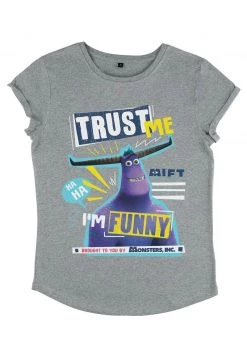 Henry Tiger Damen PIXAR I'M FUNNY - T-Shirt Print - Melange Grey -Günstiges Henry Tiger Geschäft ce7f0a5c9fbc47e8b42bae13b20245cc