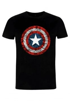 Henry Tiger Unisex MARVEL AVENGERS CLASSIC - COMICBOOK SHIELD - T-Shirt Print - Black -Günstiges Henry Tiger Geschäft ceb3e6b90a7244b2ab3fa980b7457f88