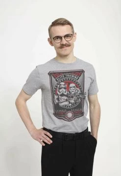 Henry Tiger Unisex T-Shirt Print - Melange Grey -Günstiges Henry Tiger Geschäft cecd8b57a3604939bc21c779d5d905d8