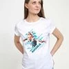Henry Tiger Damen STAR WARS: CLONE WARS - AHSOKA ANGLED - T-Shirt Print - White