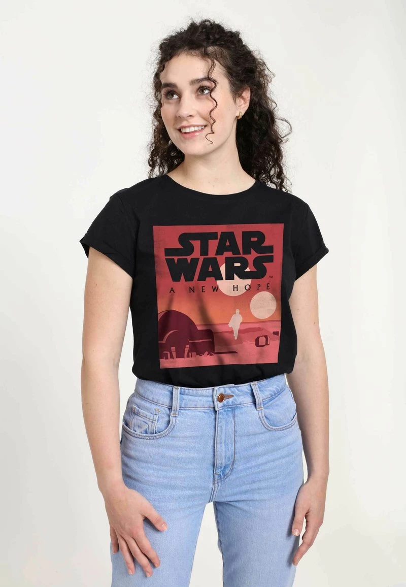 Henry Tiger STAR WARS: CLASSIC - NEW HOPE MINIMALIST - T-Shirt Print - Black | Damen 4 Henry Tiger STAR WARS: CLASSIC - NEW HOPE MINIMALIST - T-Shirt Print - Black | Damen – Bild 4