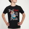 Henry Tiger Unisex DISNEY PETER PAN - SMEE PIRATE - T-Shirt Print - Black