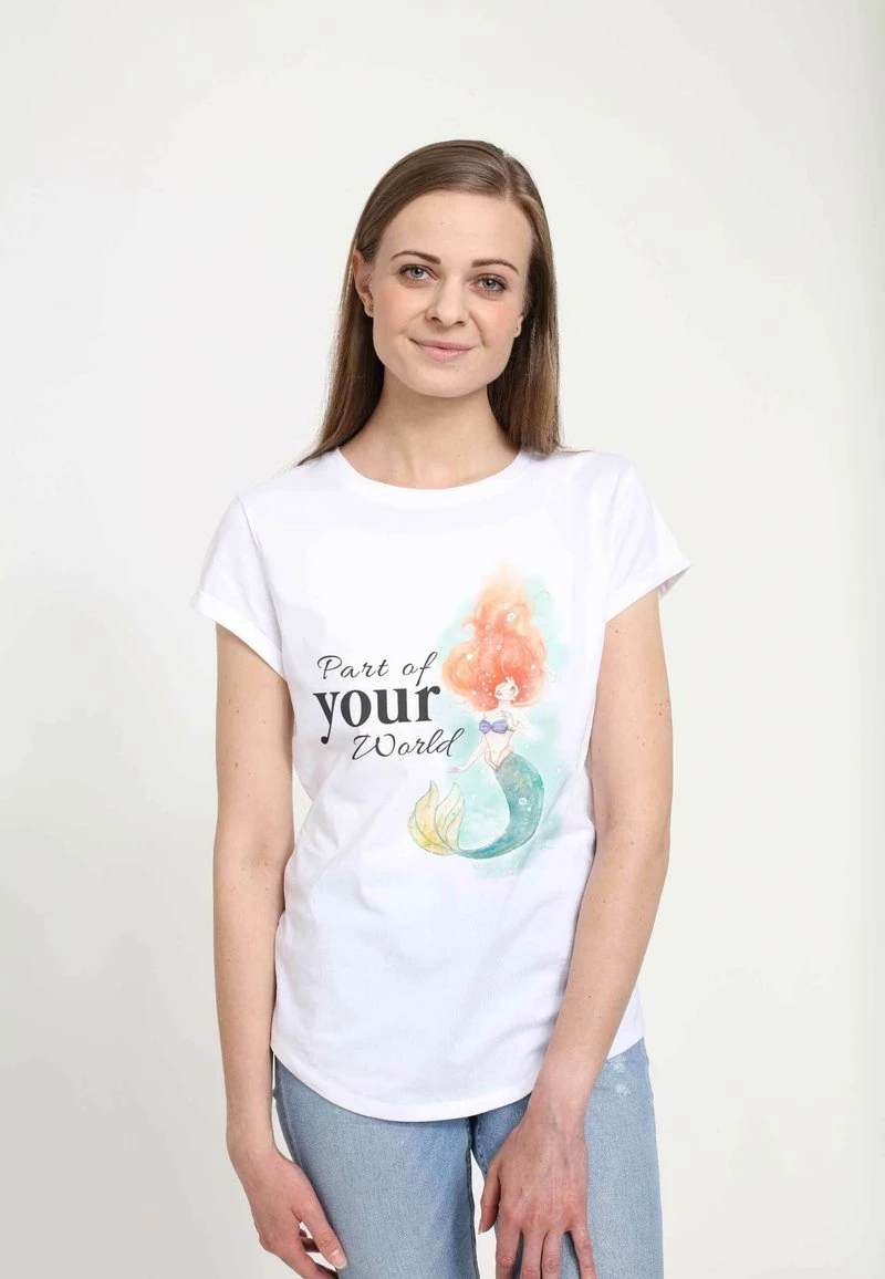 Henry Tiger Damen DISNEY THE LITTLE MERMAID - PEACEFUL ARIEL WORLD - T-Shirt Print - White 4 Henry Tiger Damen DISNEY THE LITTLE MERMAID - PEACEFUL ARIEL WORLD - T-Shirt Print - White – Bild 4