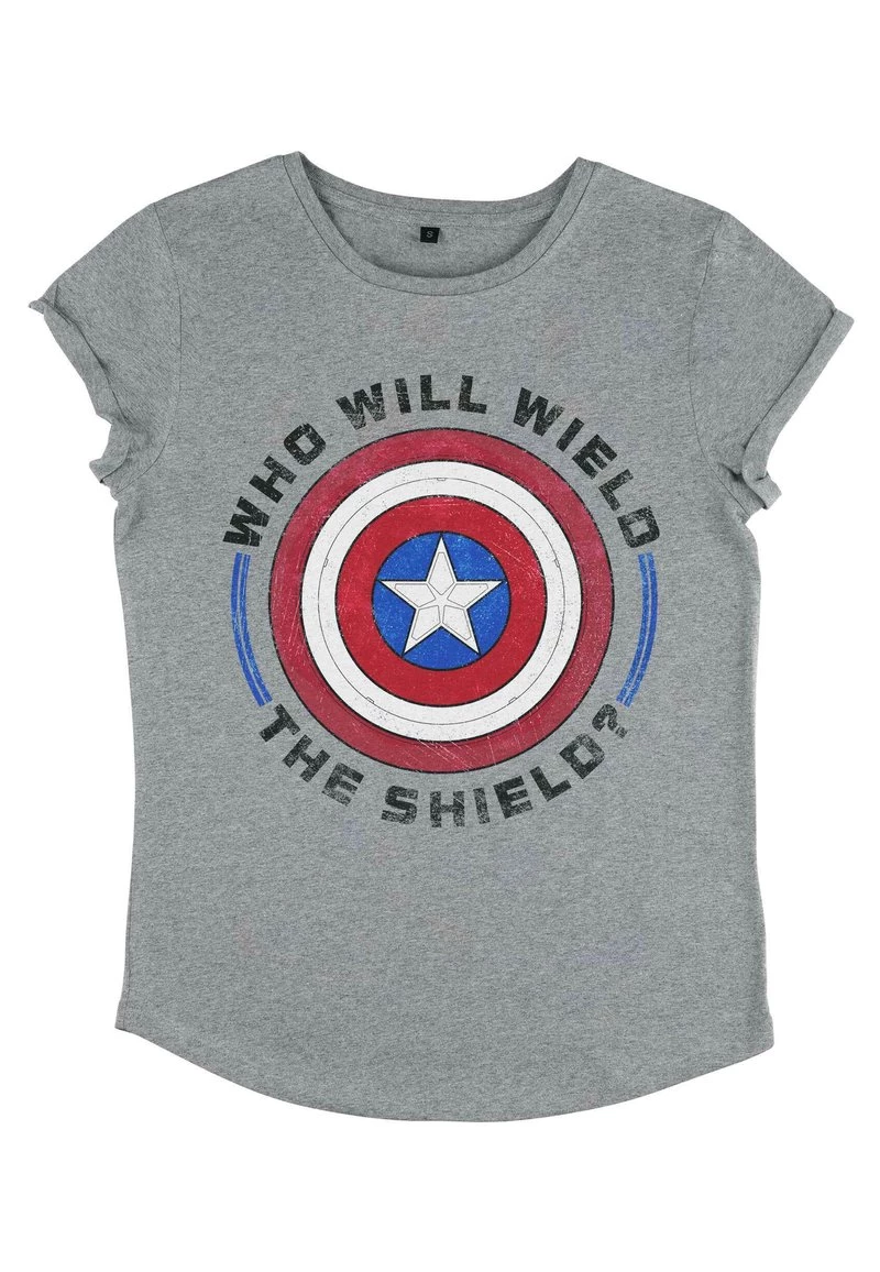 Henry Tiger Damen MARVEL WIELD SHIELD - T-Shirt Print - Melange Grey 4 Henry Tiger Damen MARVEL WIELD SHIELD - T-Shirt Print - Melange Grey – Bild 4