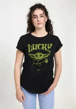 Henry Tiger Damen STAR WARS FORCE OF LUCK - T-Shirt Print - Black