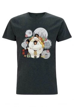 Henry Tiger Unisex PIXAR BIG HERO 6 SERIES - BAYMAX HUGS - T-Shirt Print - Melange Black -Günstiges Henry Tiger Geschäft d01659860e7940e495f0f9402d6ccd84