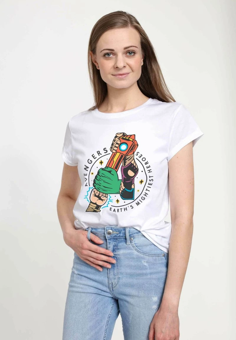 Henry Tiger Damen MARVEL AVENGERS CLASSIC - AVENGER HANDS - T-Shirt Print - White 3 Henry Tiger Damen MARVEL AVENGERS CLASSIC - AVENGER HANDS - T-Shirt Print - White – Bild 3