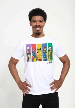 Henry Tiger MARVEL UNISEX MARVEL RAINBOW - T-Shirt Print - White
