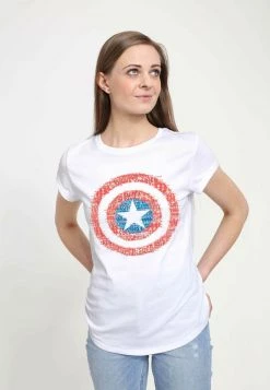 Henry Tiger Damen MARVEL AVENGERS CLASSIC - SUPER SOLDIER - T-Shirt Print - White -Günstiges Henry Tiger Geschäft d09e3b01c3c742a0a43b506f36aa9ad4