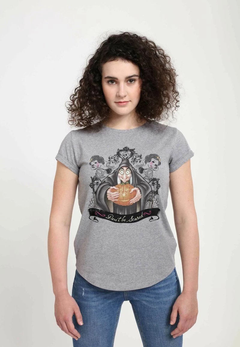Henry Tiger Damen DISNEY NO SCARE - T-Shirt Print - Melange Grey 1 Henry Tiger Damen DISNEY NO SCARE - T-Shirt Print - Melange Grey