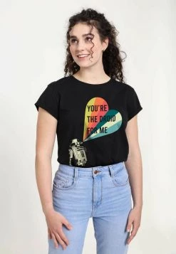 Henry Tiger Damen STAR WARS DROID FOR ME - T-Shirt Print - Black -Günstiges Henry Tiger Geschäft d19e0a6349aa4a2097ee3f078620efee