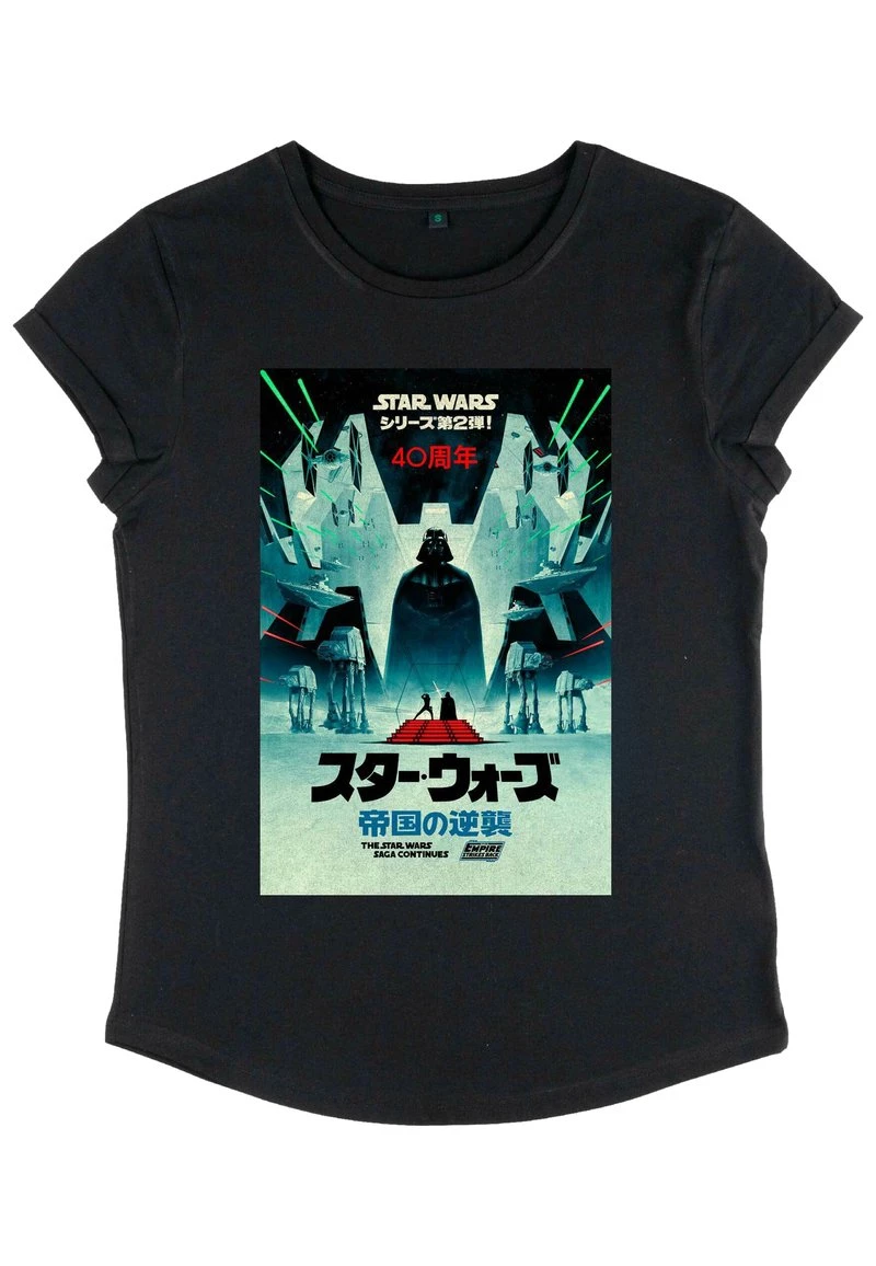 Henry Tiger STAR WARS: CLASSIC - ESB JAPANESE POSTER - T-Shirt Print - Black | Damen 5 Henry Tiger STAR WARS: CLASSIC - ESB JAPANESE POSTER - T-Shirt Print - Black | Damen – Bild 5