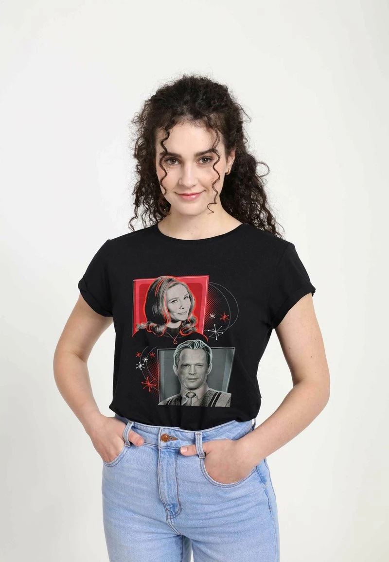 Henry Tiger Damen MARVEL WANDA VISION RETRO BOXUPS - T-Shirt Print - Black 3 Henry Tiger Damen MARVEL WANDA VISION RETRO BOXUPS - T-Shirt Print - Black – Bild 3