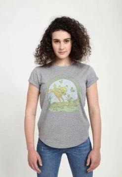Henry Tiger Damen DISNEY EXPLORE WITH BAMBI - T-Shirt Print - Melange Grey -Günstiges Henry Tiger Geschäft d28dba37f25245858210e12c6fc20d06