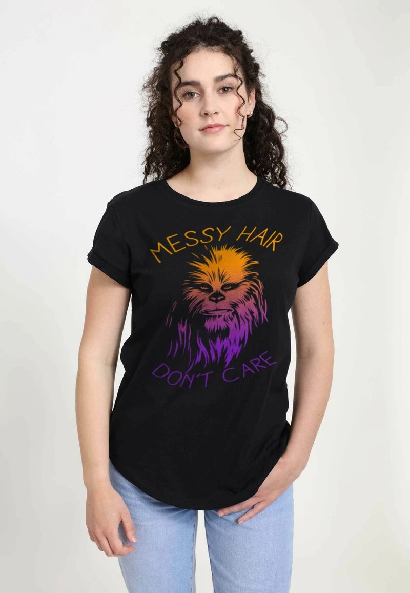 Henry Tiger Damen STAR WARS: CLASSIC - MESSY HAIRS - T-Shirt Print - Black 1 Henry Tiger Damen STAR WARS: CLASSIC - MESSY HAIRS - T-Shirt Print - Black