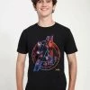 Henry Tiger MARVEL AVENGERS: INFINITY WAR - TEAM NEON - T-Shirt Print - Black | Unisex